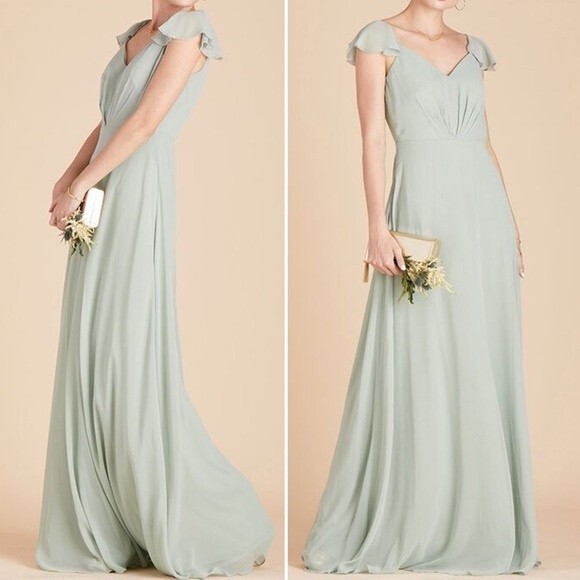 NWT Birdy Grey Kae Dress Sage Green Size Small Maxi Full Length Bridesmaid NEW - Picture 4 of 15